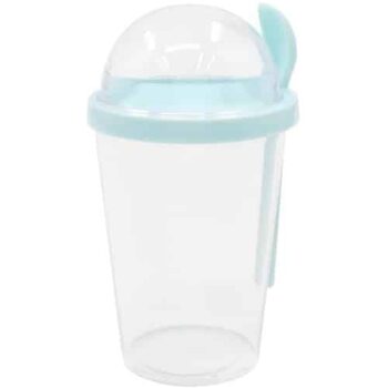 Nutmeg Home Yogurt Pot With Spoon Blue