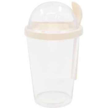 Nutmeg Home Yogurt Pot With Spoon Cream