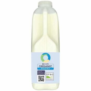 Ocado Organic British Whole Milk (2pts, 1.136l)
