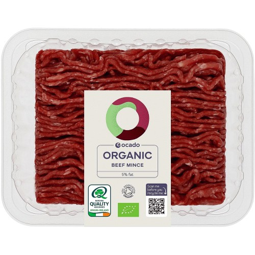Ocado Organic Grass-Fed Lean Beef Steak Mince 5% Fat (400g)