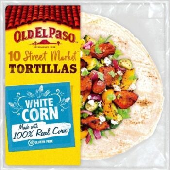Old El Paso Gluten Free White Corn Tortilla Wraps (10 x 208g)