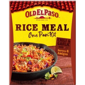 Old El Paso Mexican Chili & Garlic One Pan Rice Meal Kit for Chicken (355g)
