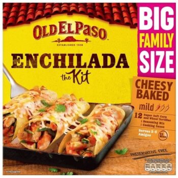 Old El Paso Mexican Family Size Enchilada Kit Cheesy Baked (995g, 750g)