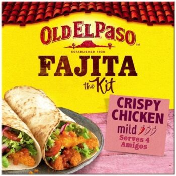 Old El Paso Mexican Oven Baked Crispy Chicken Fajita Kit (555g)