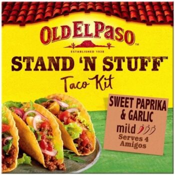 Old El Paso Mexican Stand 'N' Stuff Sweet Paprika & Garlic Taco Kit (312g)