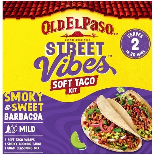 Old El Paso Street Vibes Barbacoa Soft Taco Kit (255g)