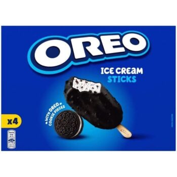 Oreo 4 Ice Cream Sticks with Oreo Cookie Pieces (4 x 360ml)