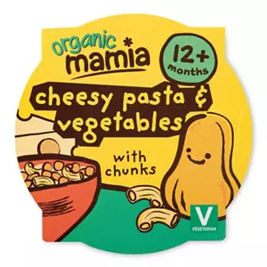 Organic Cheesy Pasta & Vegetables with Chunks Tray Meal