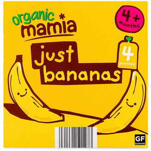 Organic Just Bananas Fruit Pouch (4)