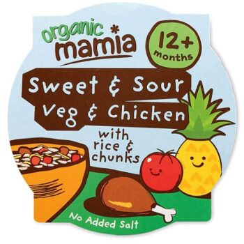 Organic Sweet & Sour Veg & Chicken with Rice & Chunks Tray Meal