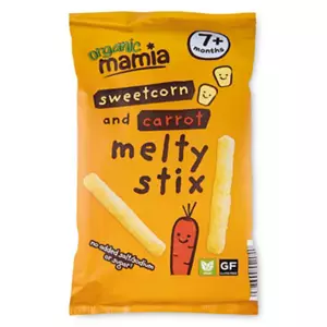 Organic Sweetcorn & Carrot Melty Stix