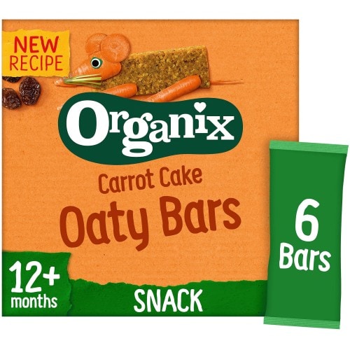 Organix Carrot Cake Soft Oaty Bars (6 x 23g)