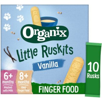 Organix Little Ruskits Vanilla Organic Baby Rusks (10 x 6g)