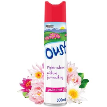 Oust Odour Eliminator Aerosol Garden Fresh Air Freshener (300ml)