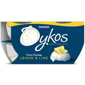 Oykos Zesty Lemon & Lime Greek Yogurt Summer Edition (4 x 110g)