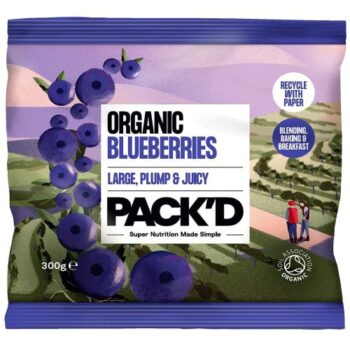 Pack'd Organic Blueberries (300g)