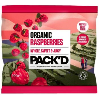 PACK'D Organic & Whole Sun-Ripened Raspberries