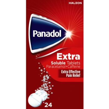 Panadol Extra Soluble Paracetamol Caffeine Tablets (24 x 500mg)