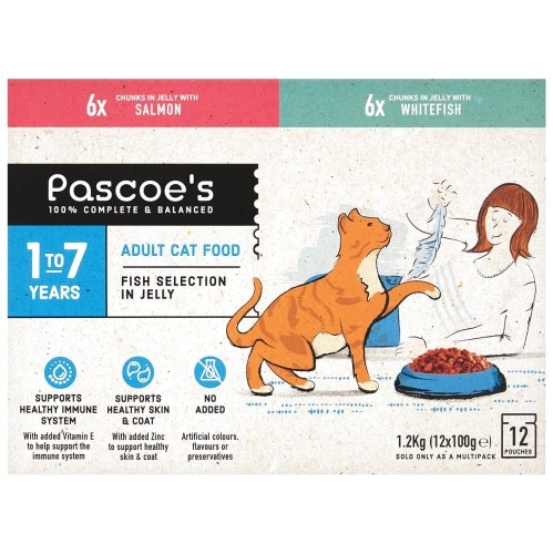 Pascoe's Adult Cat Food Fish In Jelly