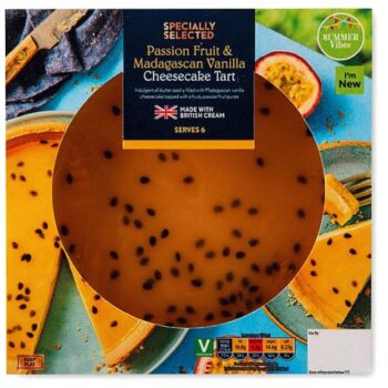 Passion Fruit & Madagascan Vanilla Cheesecake Tart