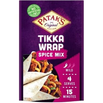 Patak's Tikka Wrap Indian Seasoning Mild Spice Mix (25g)