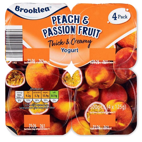 Peach & Passion Fruit Thick & Creamy Yogurt (4)