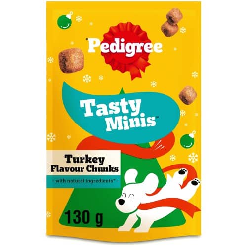 Pedigree Chewy Cubes Turkey Dog Treats (130g)