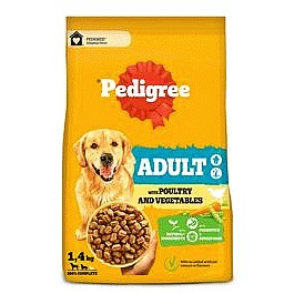 PEDIGREE COMPLETE Adult Dry Dog Food Poultry and Vegetables (1.4kg)