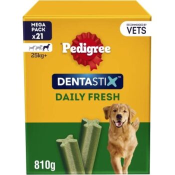 Pedigree Dentastix Fresh Daily Dental Chews Large Dog 21 Sticks (21 x 810g)