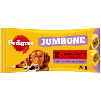 Pedigree Jumbone Adult Medium Dog Treat Beef & Poultry (2 x 180g)