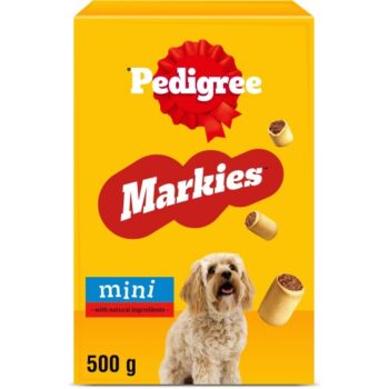 Pedigree Markies Mini Adult Dog Treats Marrowbone Biscuits (500g)