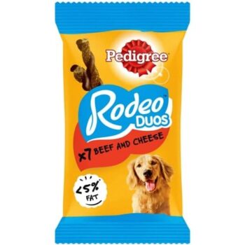 Pedigree Rodeo Duos Adult Dog Treats Beef & Cheese 7 Chews (123g)