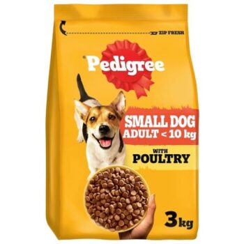 Pedigree Small Dog Complete Dry With Poultry And Vegetables (3kg)