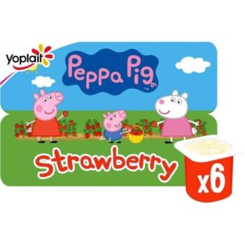 Peppa Pig Strawberry Fromage Frais (6 x 45g)