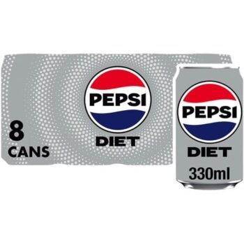 Pepsi Diet Cola Can (8 x 330ml)
