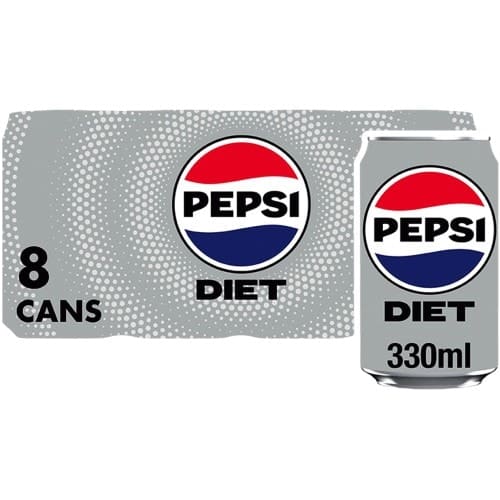 Pepsi Diet Cola Can (8 x 330ml)