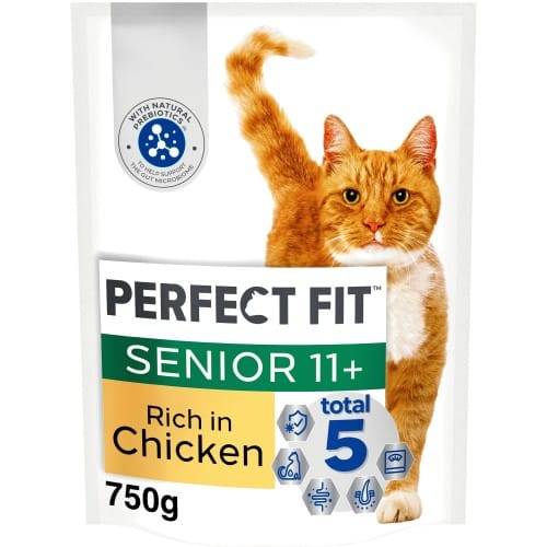 Perfect Fit Senior 11+ Dry Cat Food Chicken (750g)