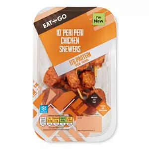 Peri Peri Protein Chicken Skewers 10 Pack*