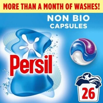 Persil 3 In 1 Washing Capsules Non Bio 26 Washes (26w)