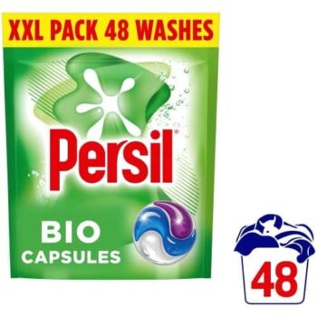 Persil Bio 3 in 1 Laundry Washing Detergent Capsules 48 Washes (48w)