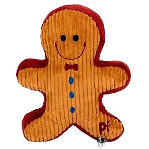Petface Gingerbread Man Plush Dog Toy