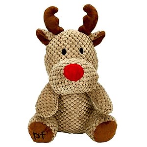 Petface Sitting Reindeer Plush Dog Toy