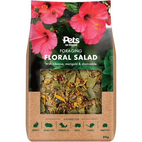 Pets At Home Small Animal Floral Salad Treat (80g)