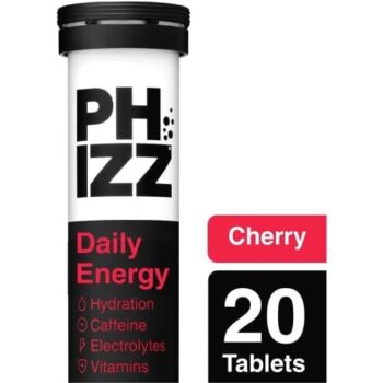 Phizz Caffeine 3-in-1 Hydration Electrolytes and Vitamins Effervescent (20)