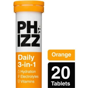 Phizz Orange Multivitamin Hydration & Electrolyte Effervescent Tablets (20)
