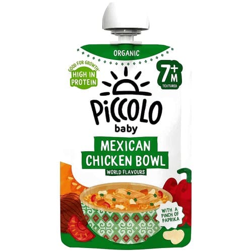 Piccolo Baby Organic Mexican Chicken Bowl Textured 7M+ (130g)