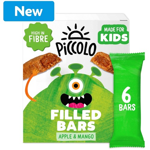 Piccolo Kids Organic Apple And Mango Filled Multigrain Bars (6)