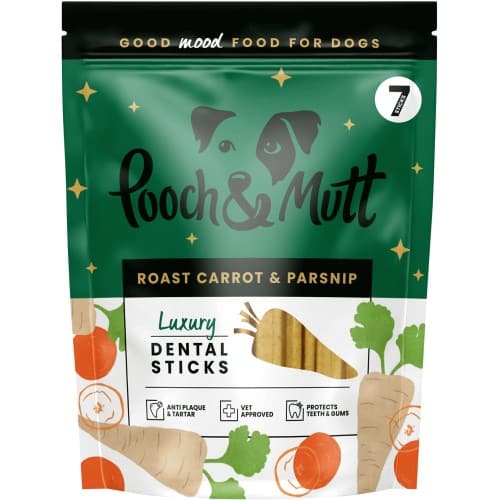 Pooch & Mutt Roast Carrot and Parsnip Luxury Dental Sticks