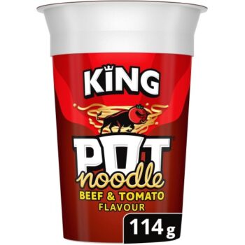 Pot Noodle King Beef & Tomato Noodle (114g)