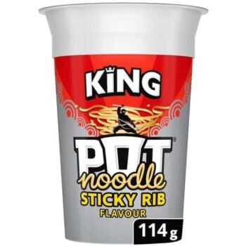 Pot Noodle King Sticky Rib Instant Noodles (114g)